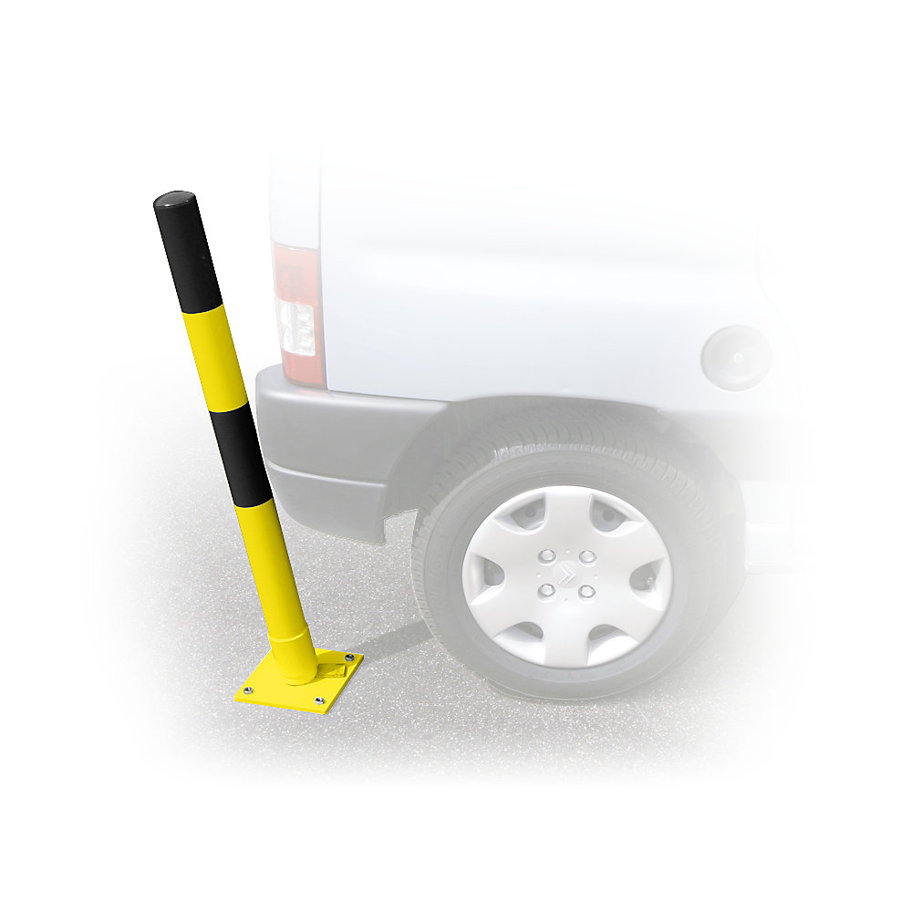 Potelet de délimitation en tube d'acier, polyvalents