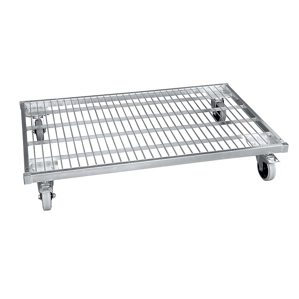 Socle roulant en acier