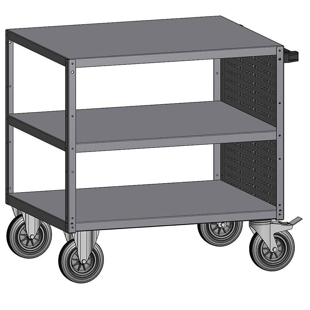 Chariot de montage à 3 tablettes