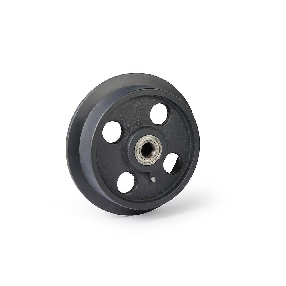 Roue à boudin en fonte grise