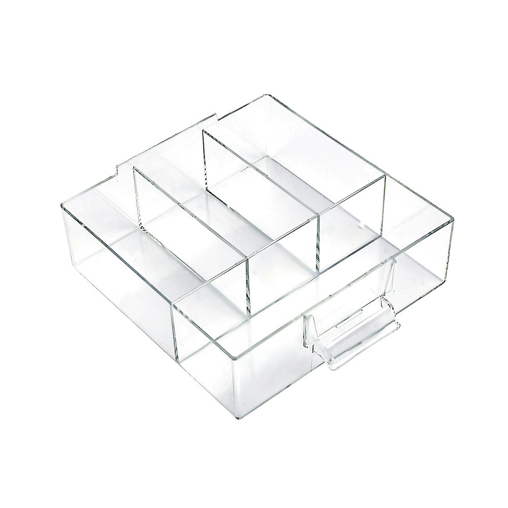 Tiroir translucide en polystyrène