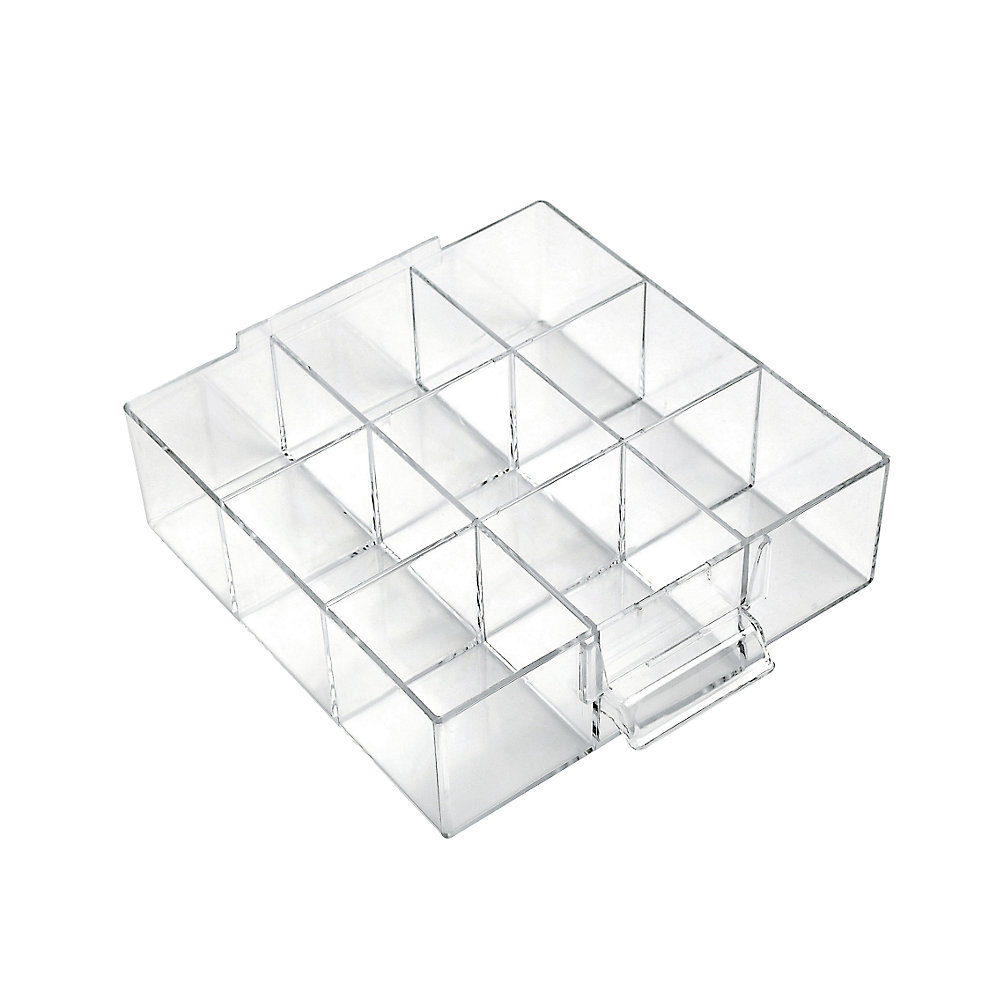 Tiroir translucide en polystyrène