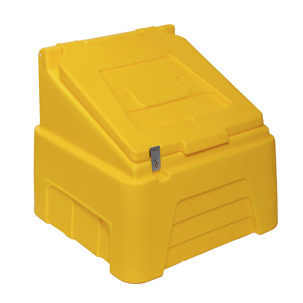 Conteneur en plastique avec couvercle rabattable à double paroi