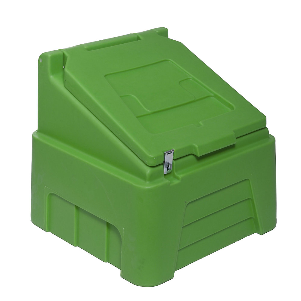 Conteneur en plastique avec couvercle rabattable à double paroi