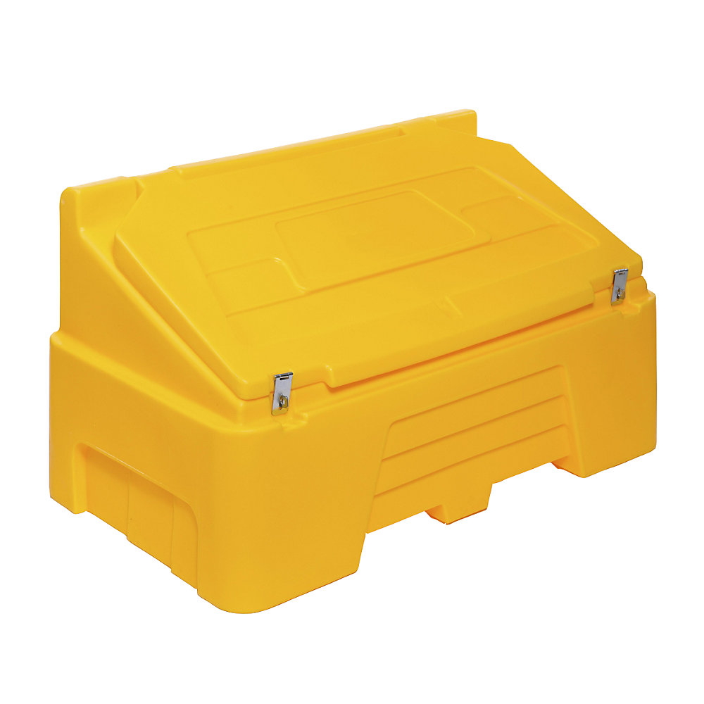 Conteneur en plastique avec couvercle rabattable à double paroi