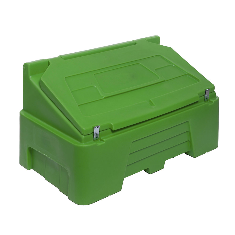 Conteneur en plastique avec couvercle rabattable à double paroi