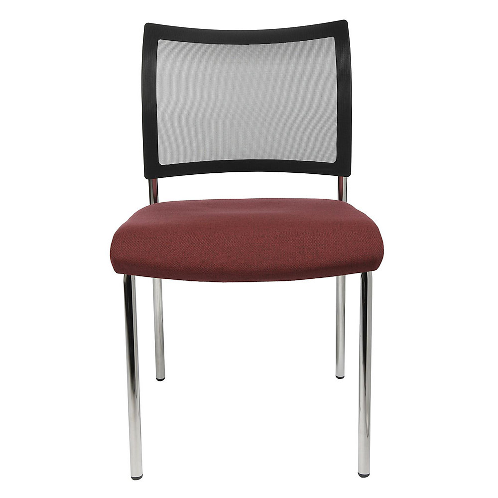 Topstar Besucherstuhl, stapelbar, bordeaux (2er Pack) 2