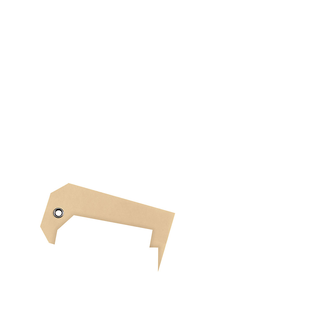 Etiquette en carton à accrocher