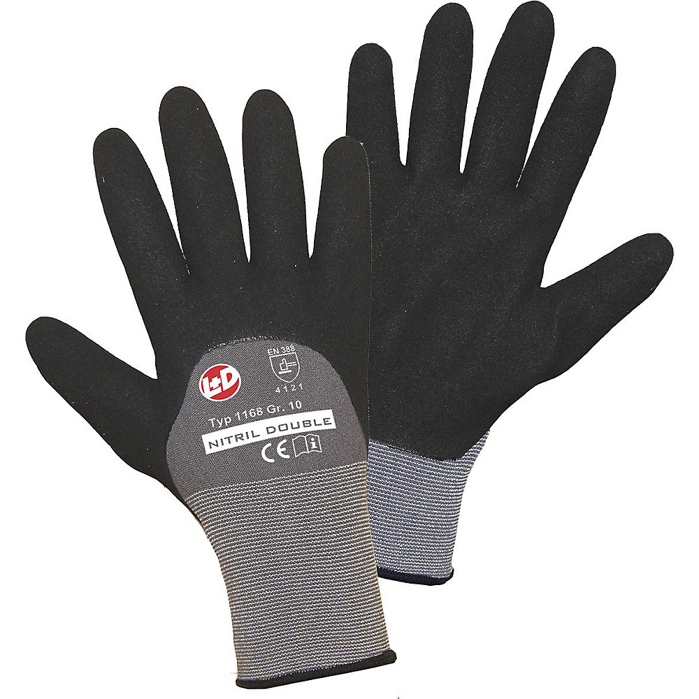 Gants NITRIL DOUBLE GRIP