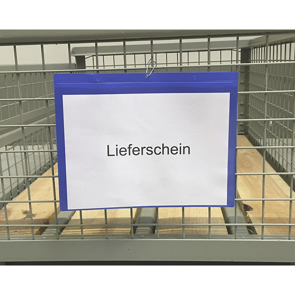 Porte-documents avec trous d'accrochage