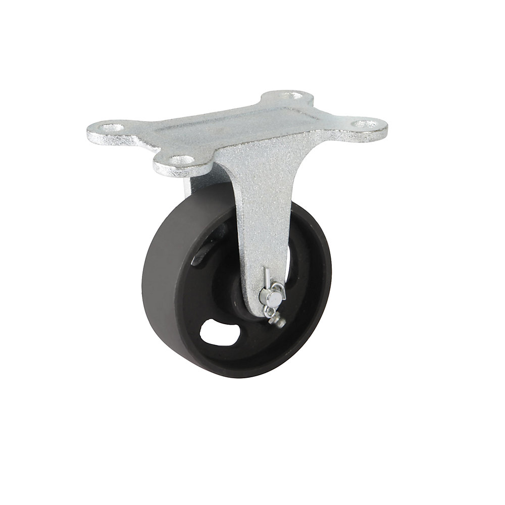 Roue en fonte grise, chape en fonte malléable