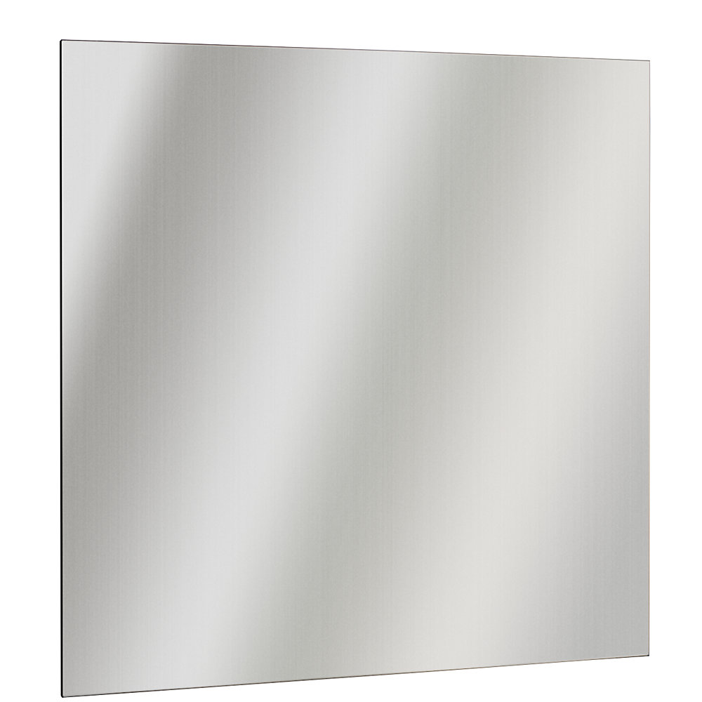EUROKRAFTbasic Panneau magnétique en inox, brossé mat, plié huit fois, l x h 965 x 965 mm