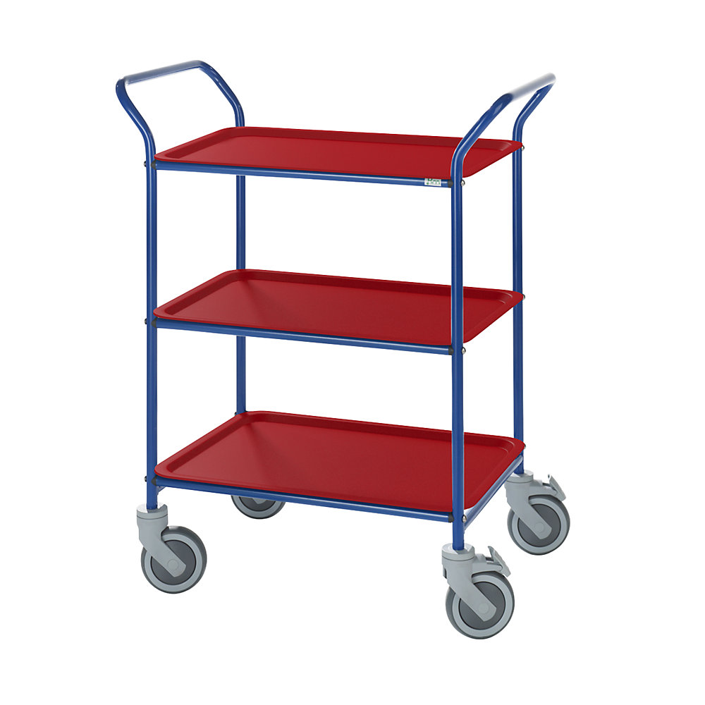 Chariot à plateaux amovibles, force 150 kg