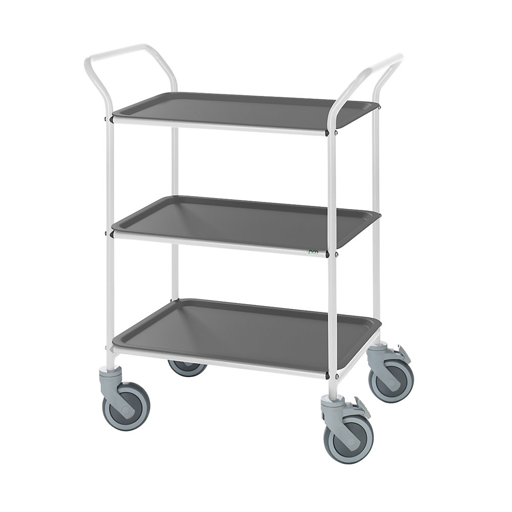 Chariot à plateaux amovibles, force 150 kg