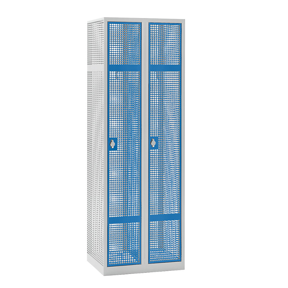 Vestiaire en tôle perforée