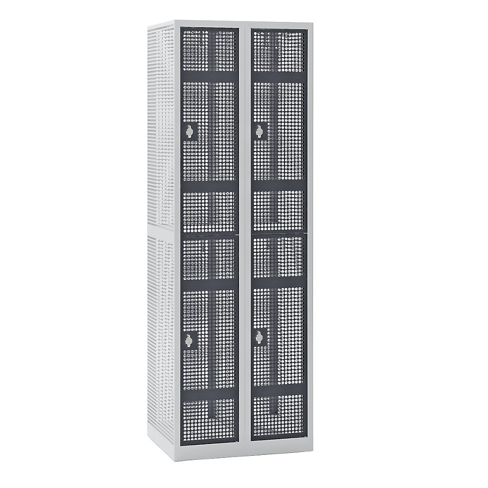 Vestiaire en tôle perforée