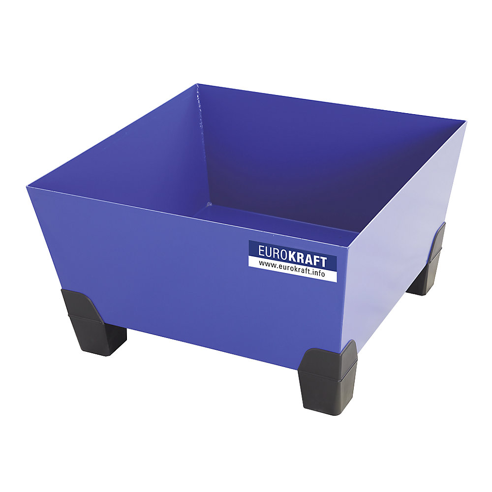 Cuve de rétention en acier à pieds en plastique