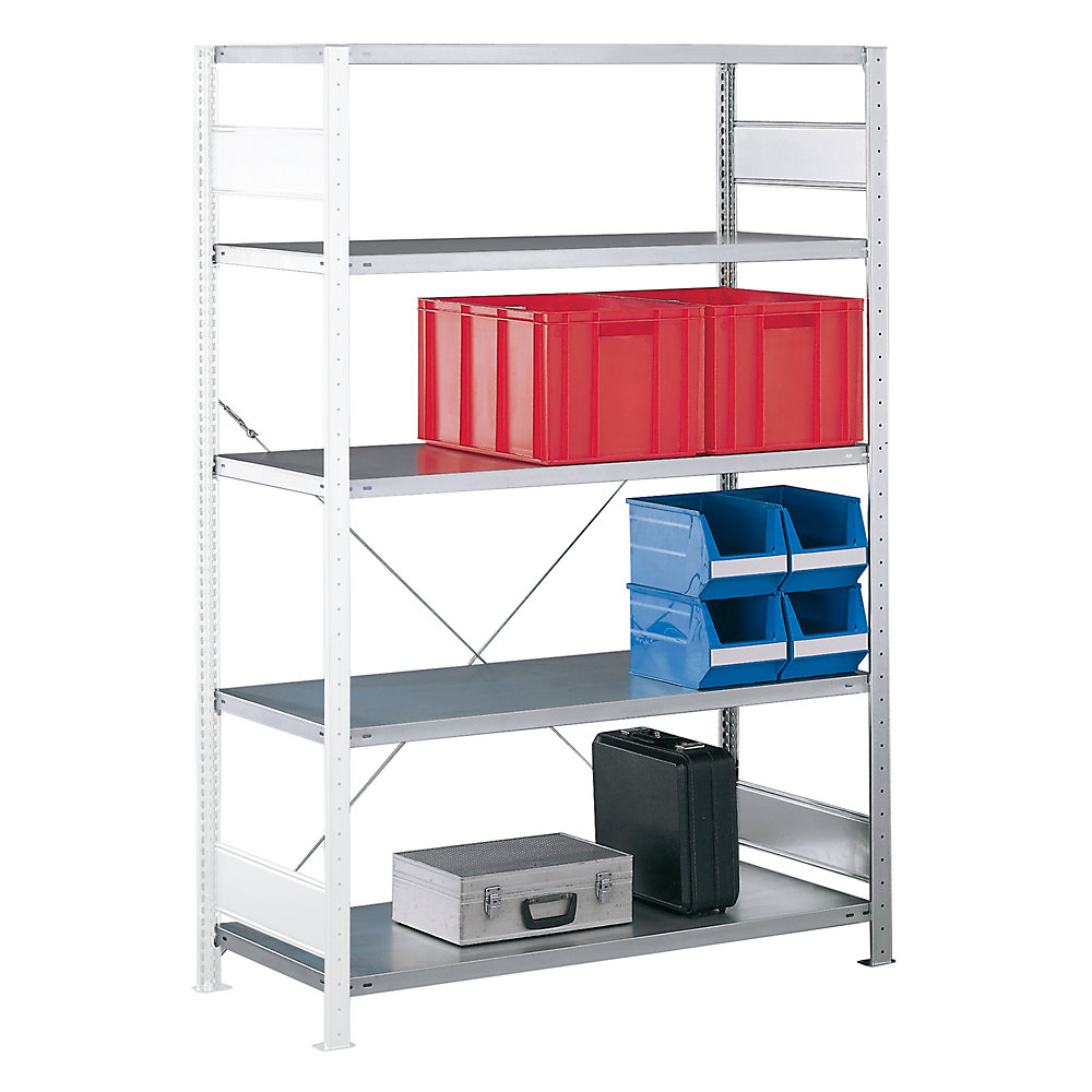 Rayonnage emboîtable simple face