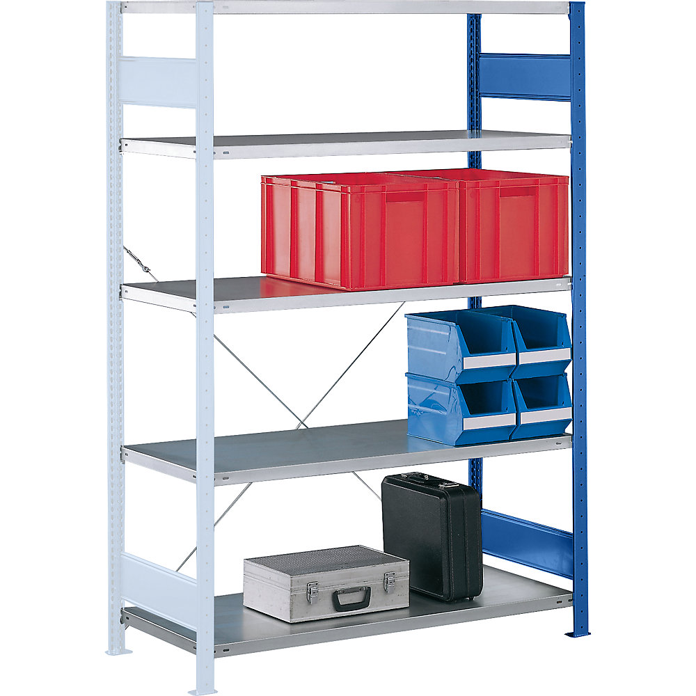 Rayonnage emboîtable simple face