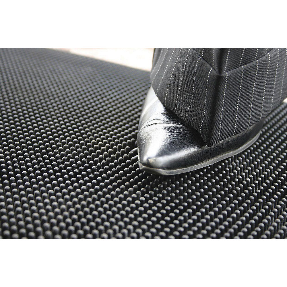 Gummi-Allwettermatte, schwarz, LxB 1000 x 800 mm COBA 2