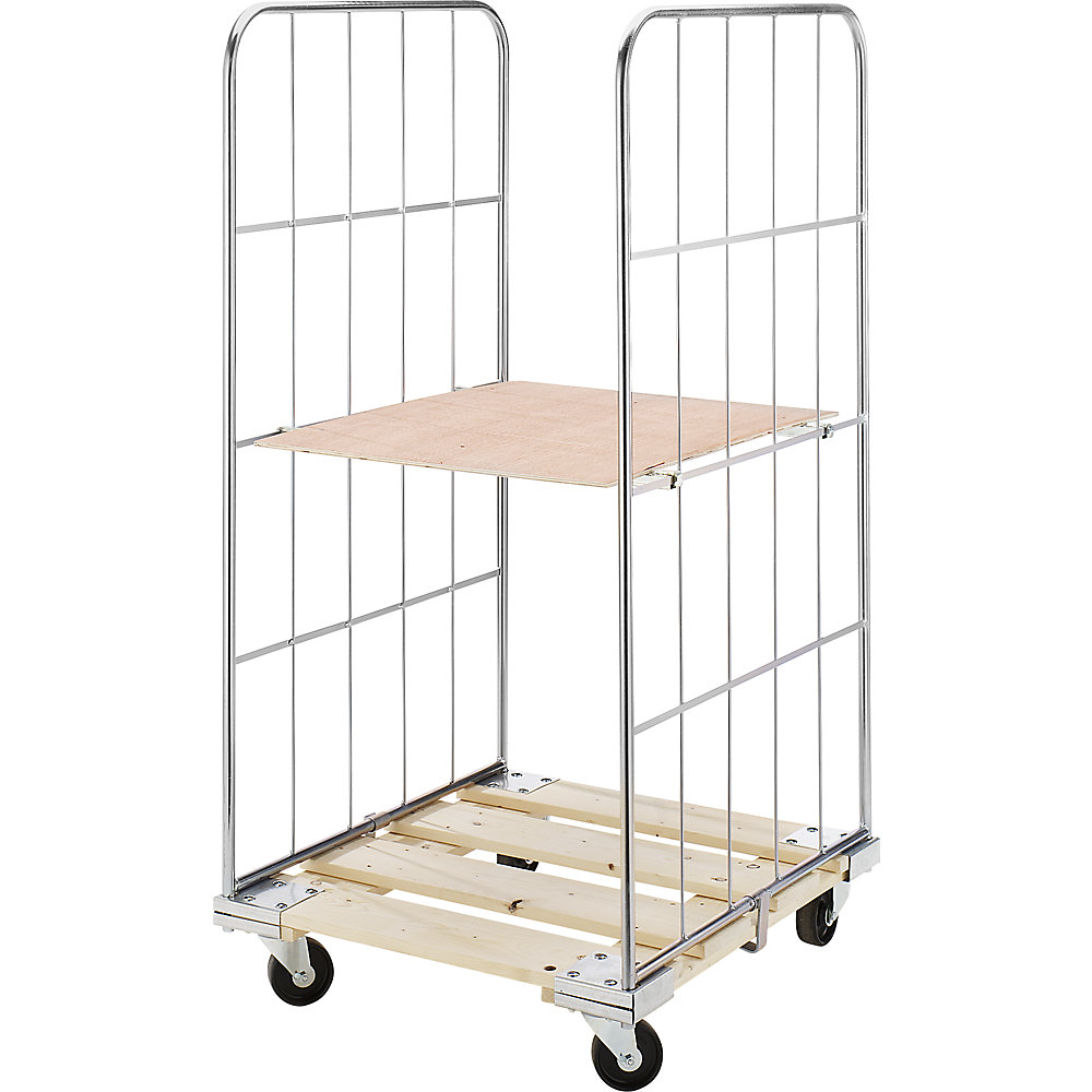 Roll-conteneur à panneaux grillagés