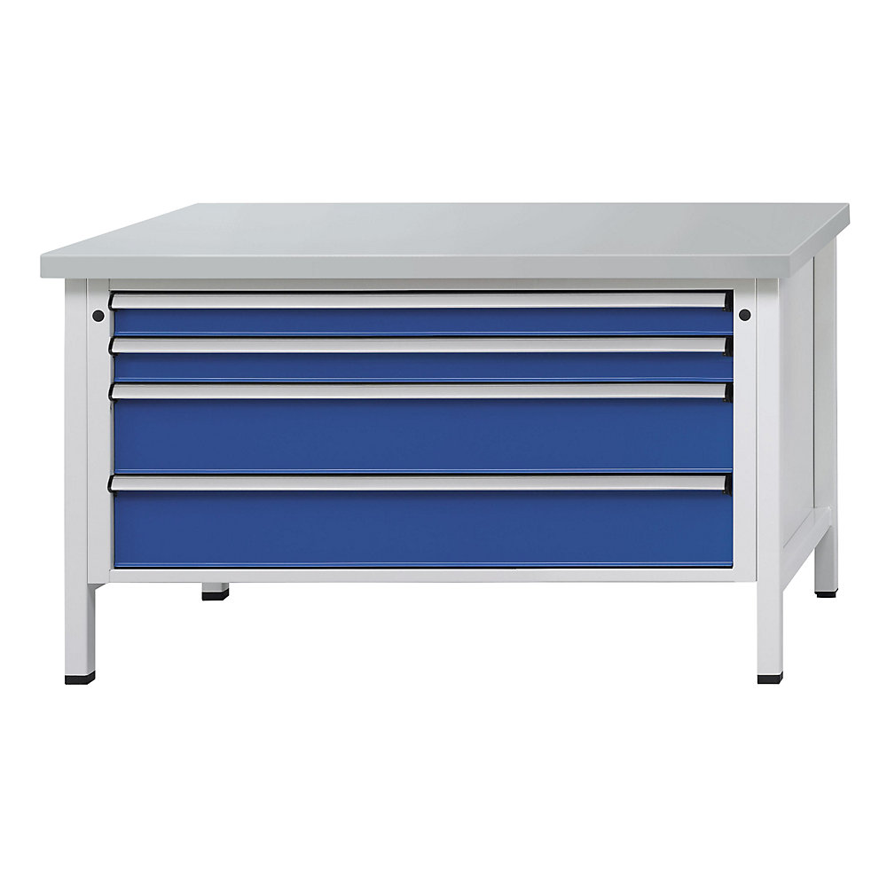 Établi avec tiroirs XL/XXL, sur piétement