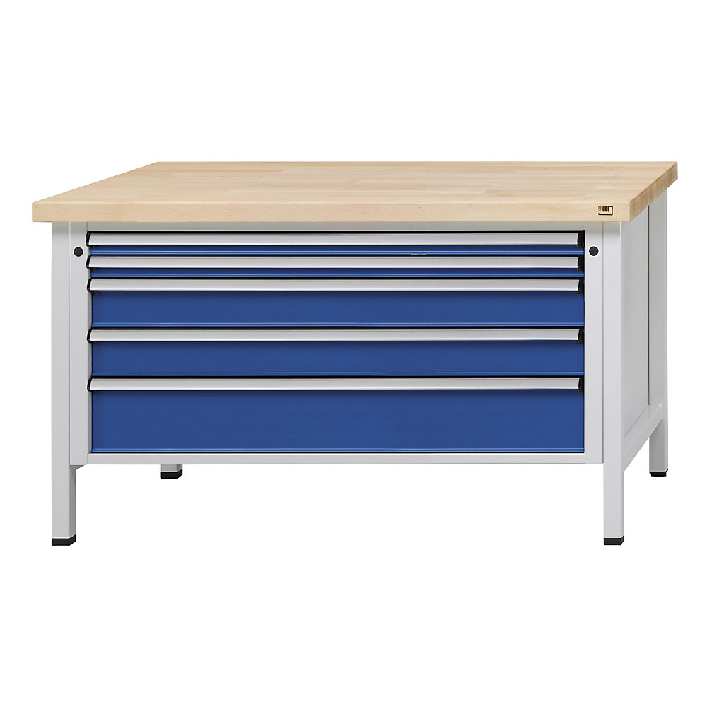 Établi avec tiroirs XL/XXL, sur piétement