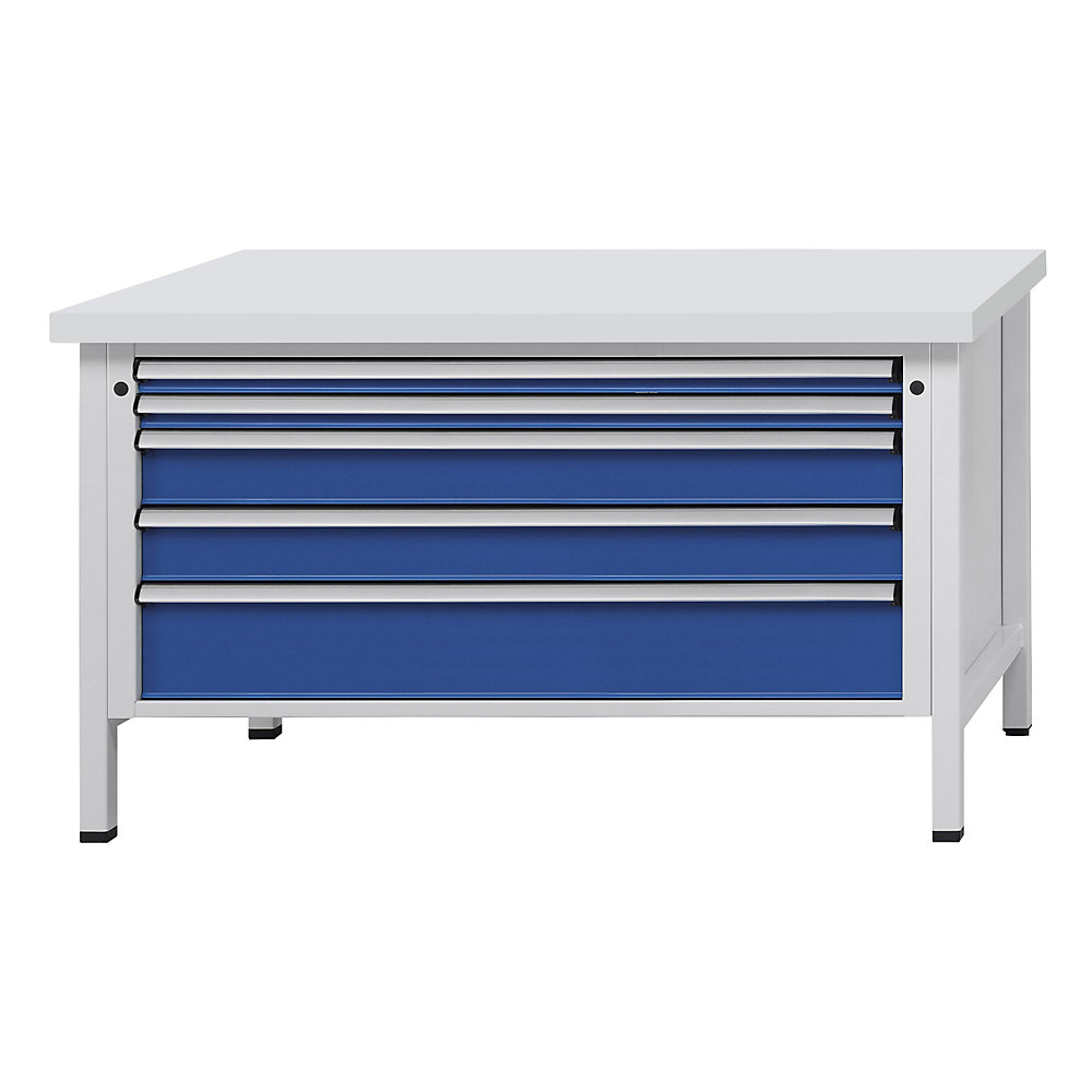 Établi avec tiroirs XL/XXL, sur piétement