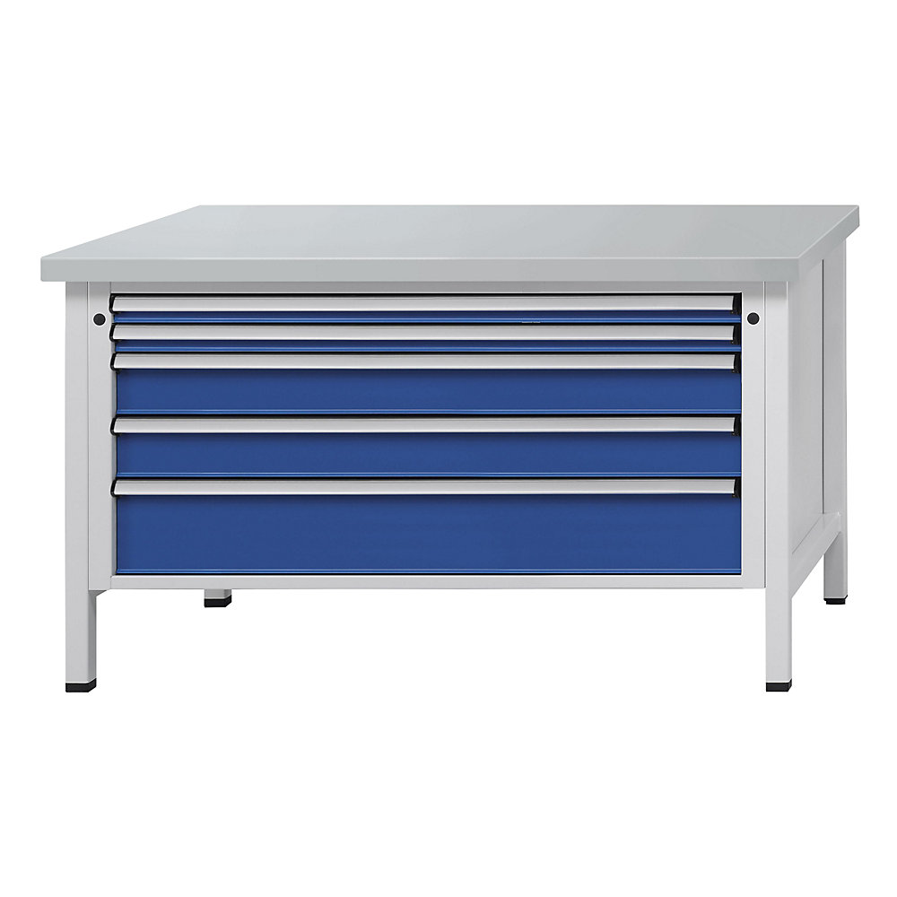 Établi avec tiroirs XL/XXL, sur piétement