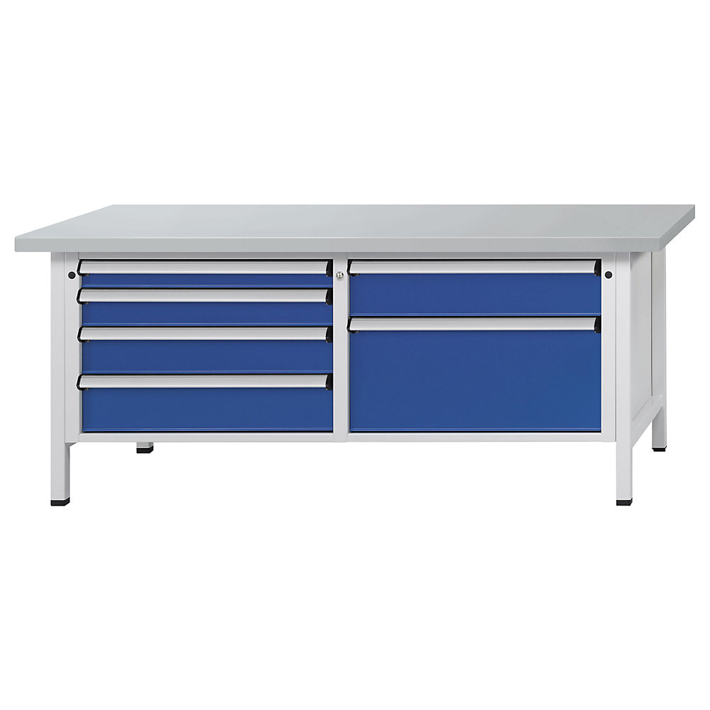 Établi avec tiroirs XL/XXL, sur piétement