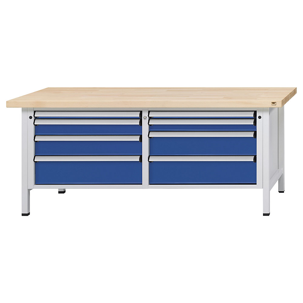 Établi avec tiroirs XL/XXL, sur piétement