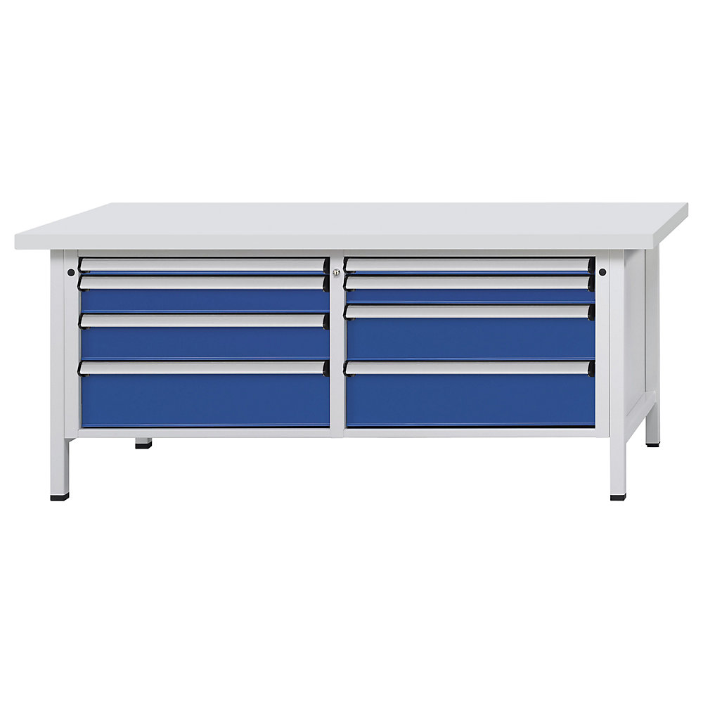 Établi avec tiroirs XL/XXL, sur piétement