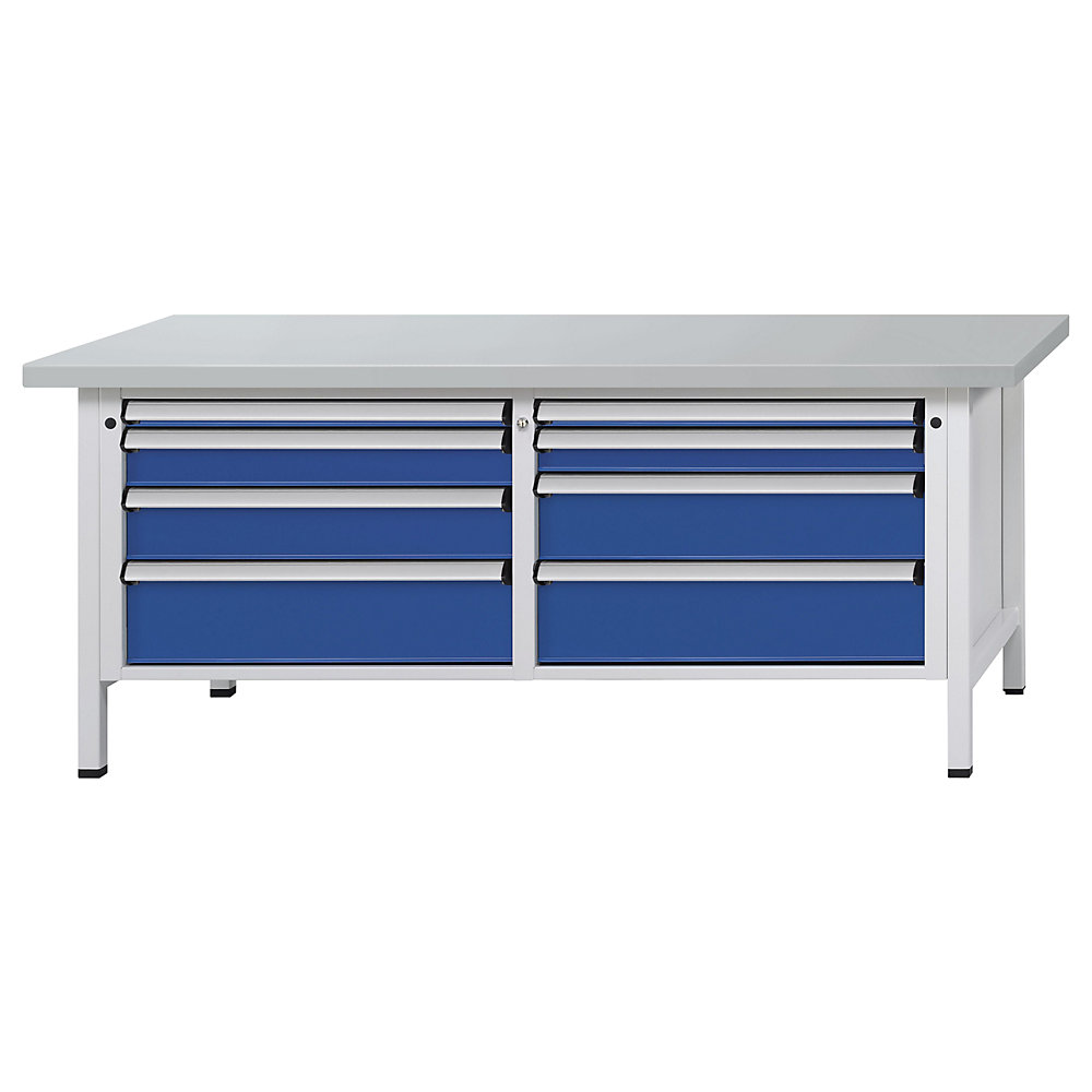 Établi avec tiroirs XL/XXL, sur piétement