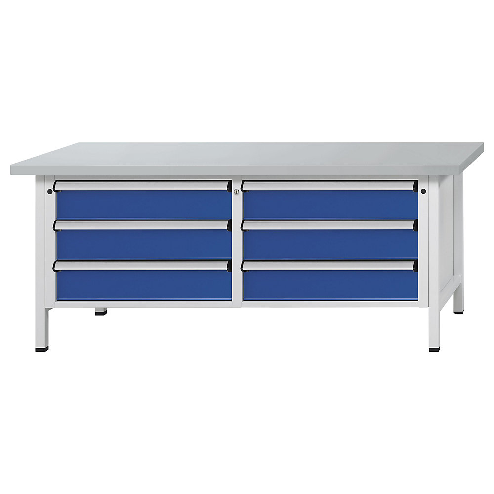 Établi avec tiroirs XL/XXL, sur piétement