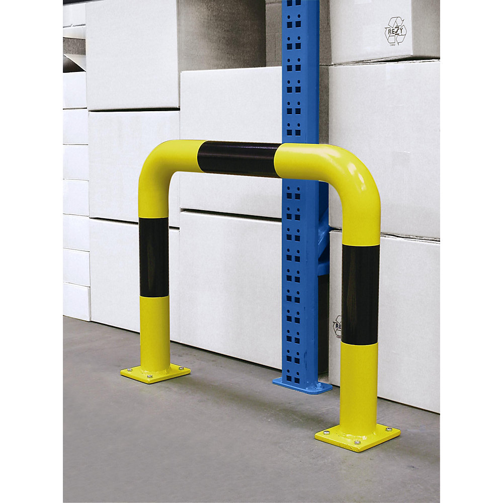 kaiserkraft Rammschutzbügel, Ø 76 mm, zum Aufdübeln, für den Innenbereich, HxB 350 x 375 mm 2