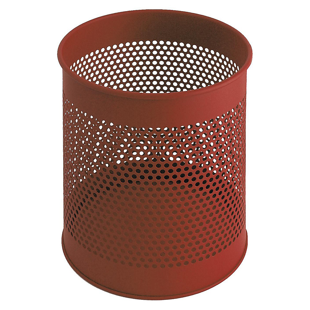 Corbeille à papier ronde perforée