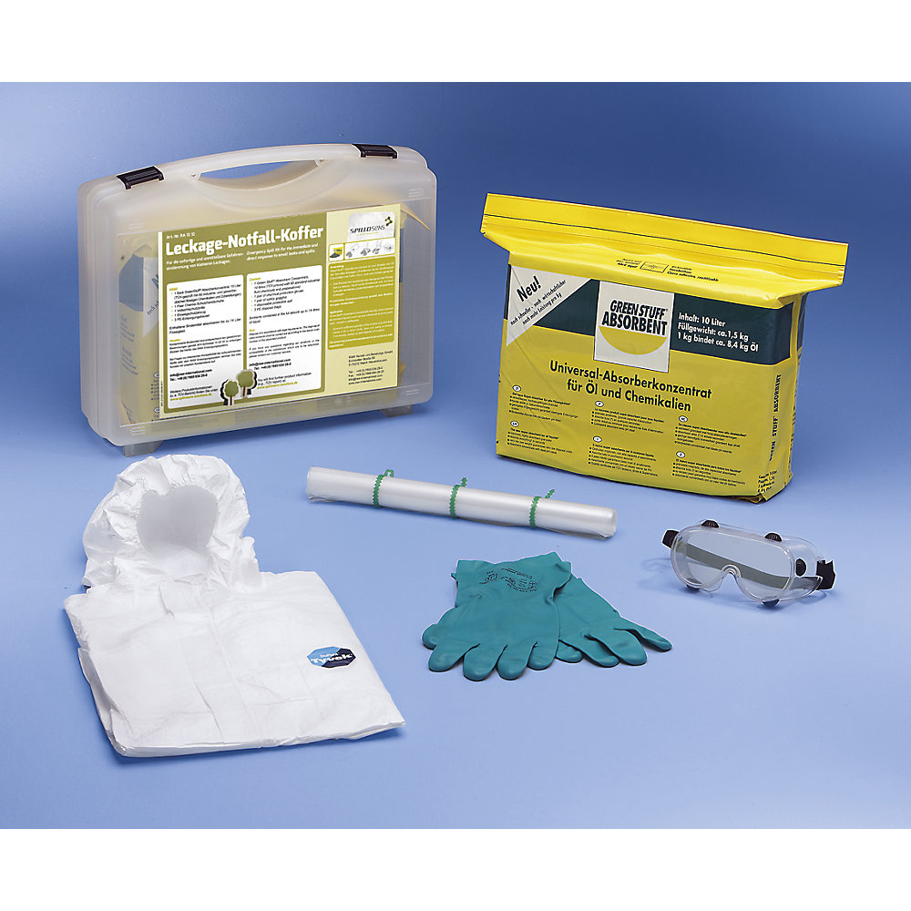 Environmental emergency case, universal absorbent concentrate, HxWxD 360 x 450 x 140 mm