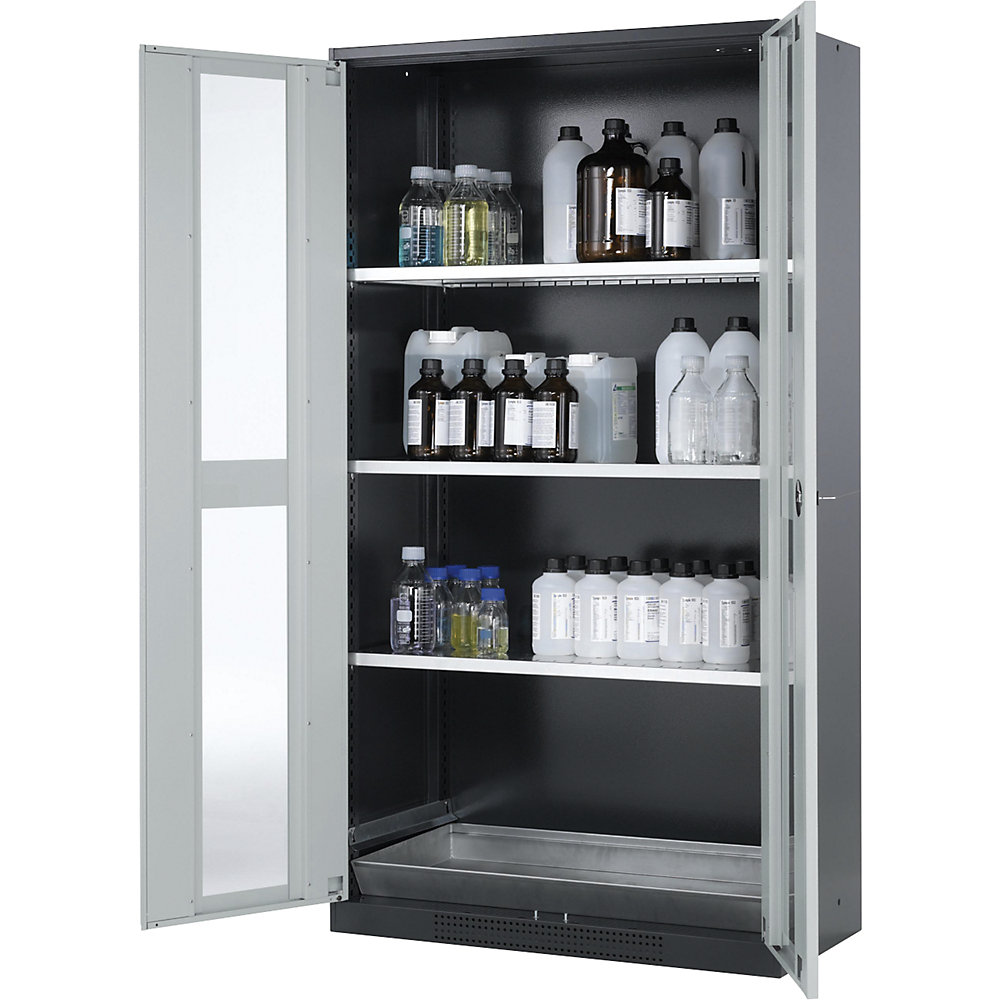 Photos - Inventory Storage & Arrangement asecos 2 door, tall, 3 shelves, 2 door, tall, 3 shelves, with vision panel