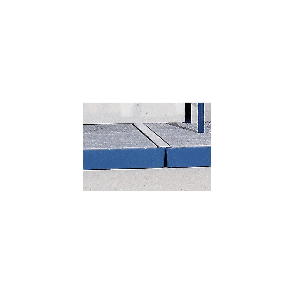 asecos Connecting element, for PE low profile sump tray, length 1420 mm