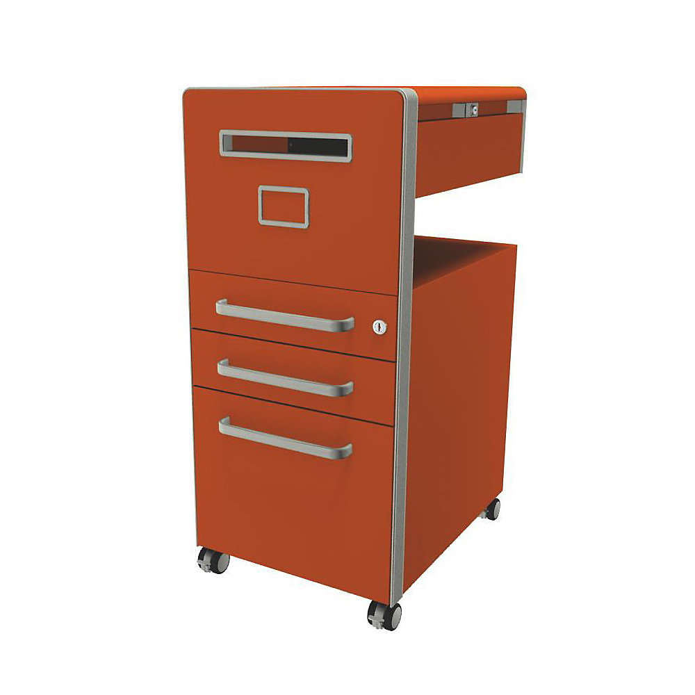 Meuble de rangement mobile Bite™ avec 1 tableau blanc, ouvrable à gauche