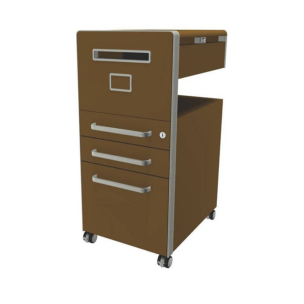 Meuble de rangement mobile Bite™ avec 1 tableau blanc, ouvrable à gauche