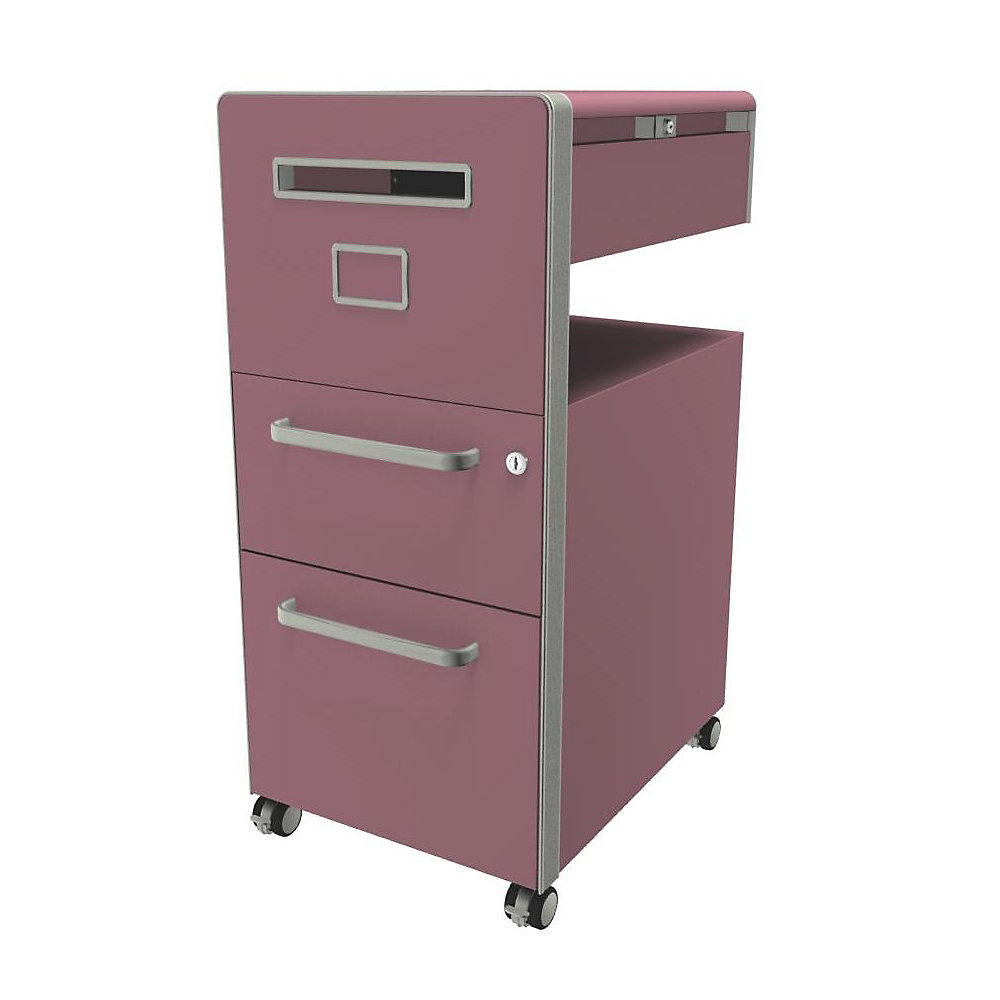 Meuble de rangement mobile Bite™ avec 1 tableau blanc, ouvrable à gauche