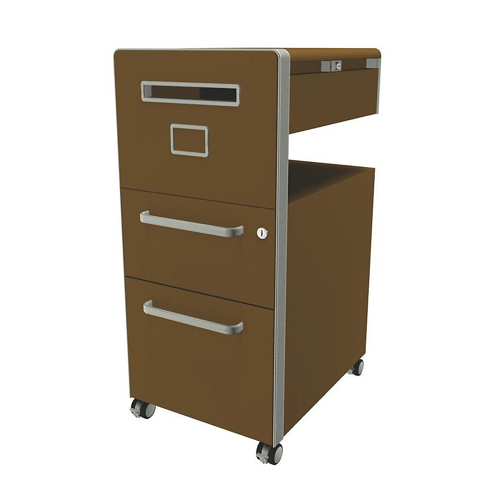 Meuble de rangement mobile Bite™ avec 1 tableau blanc, ouvrable à gauche