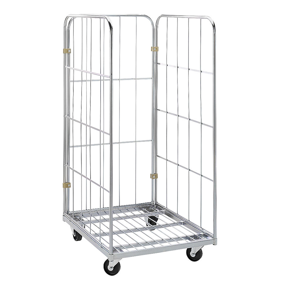 Roll-conteneur à panneaux grillagés