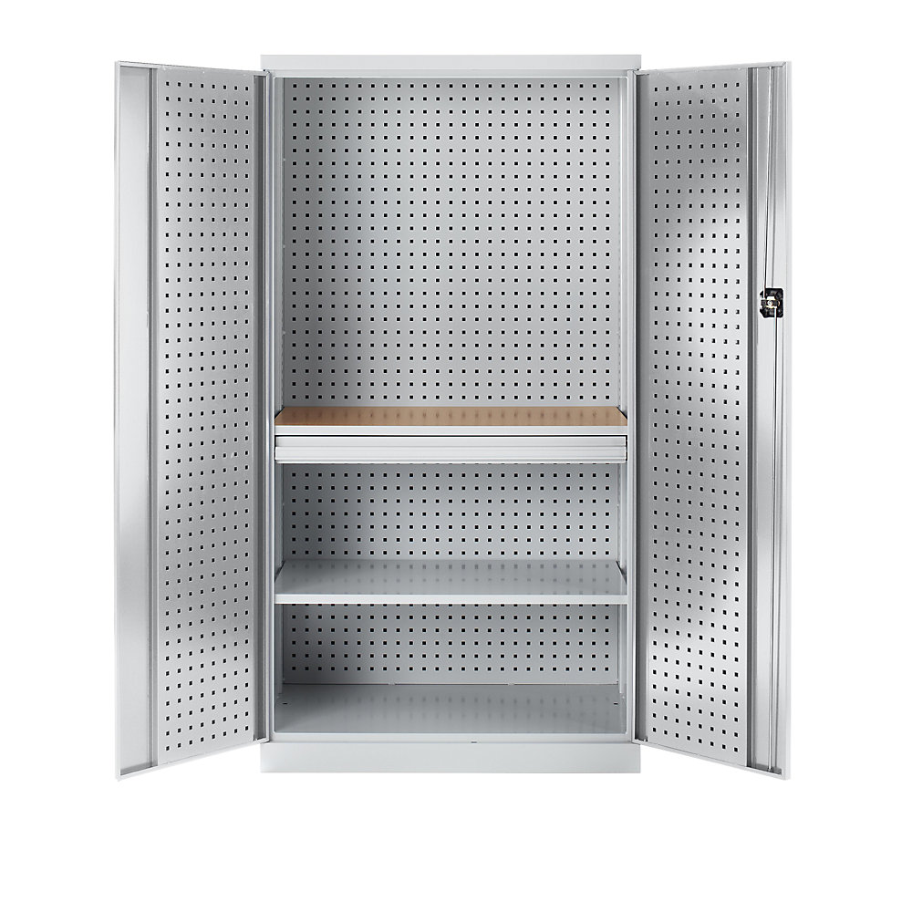 Armoire à outils avec perforations