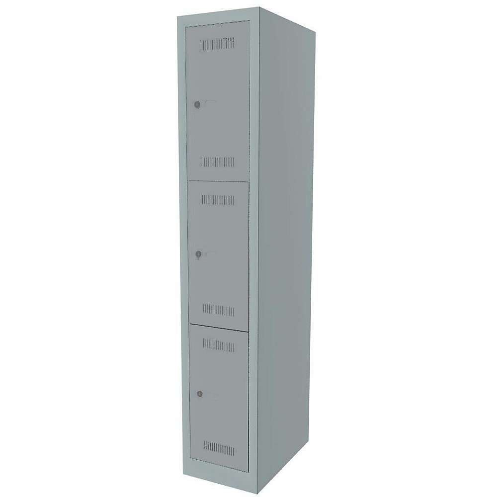 Vestiaire multicases MonoBloc™, 3 casiers par compartiment