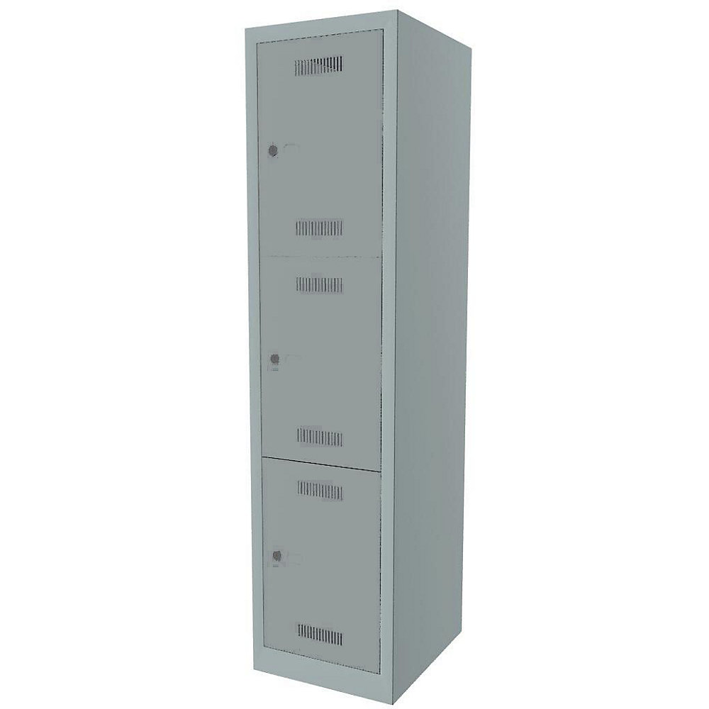 Vestiaire multicases MonoBloc™, 3 casiers par compartiment