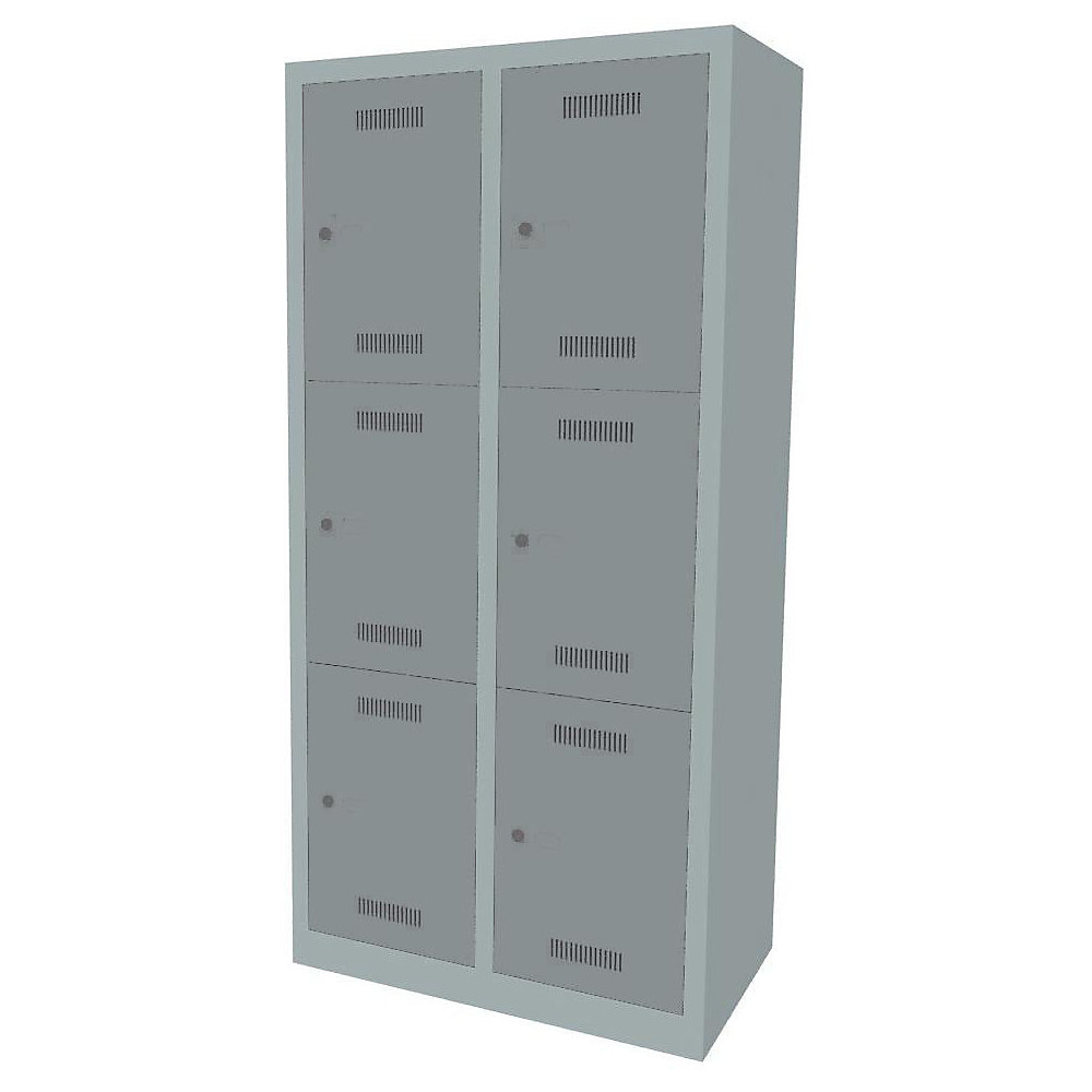 Vestiaire multicases MonoBloc™, 3 casiers par compartiment