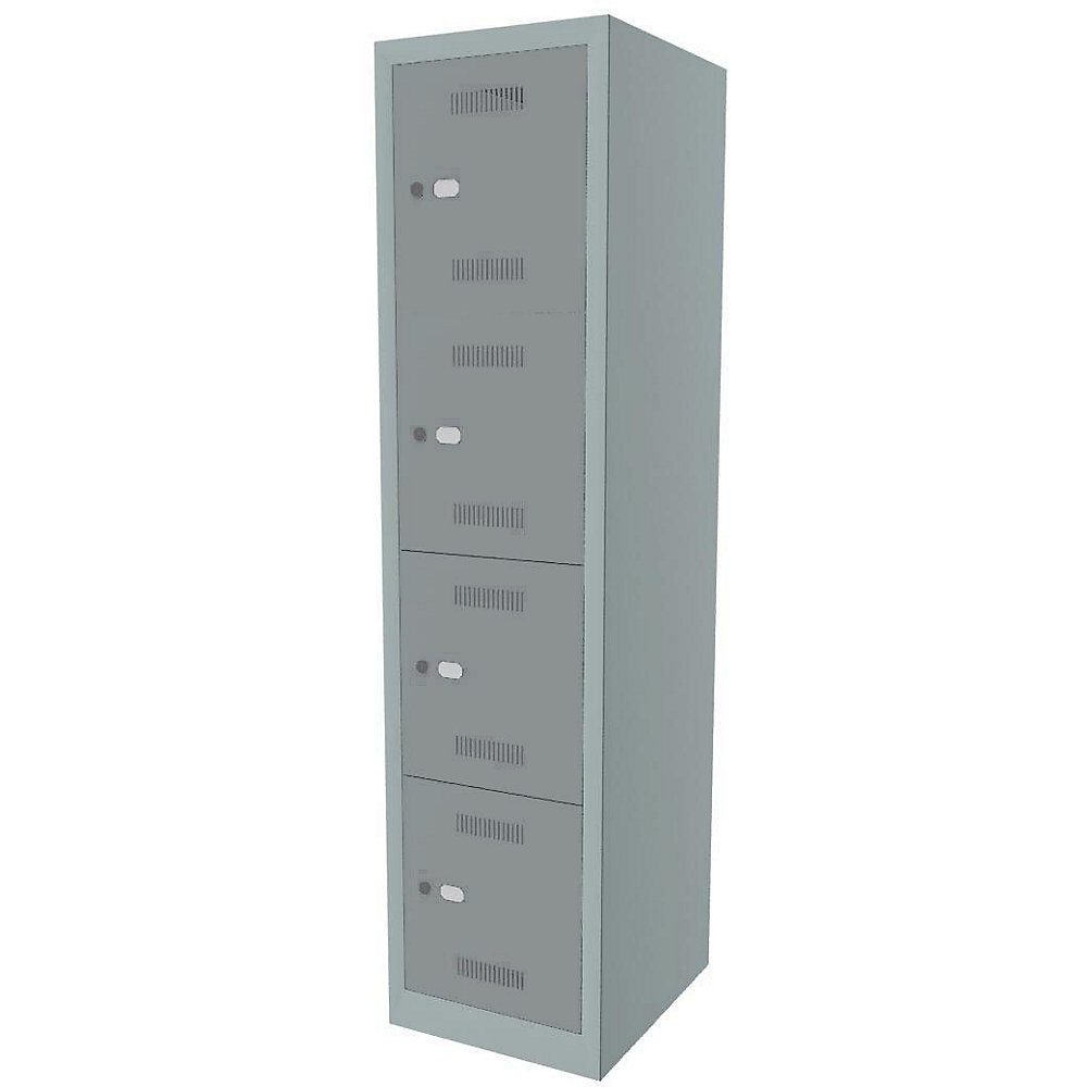 Vestiaire multicases MonoBloc™, 4 casiers par compartiment