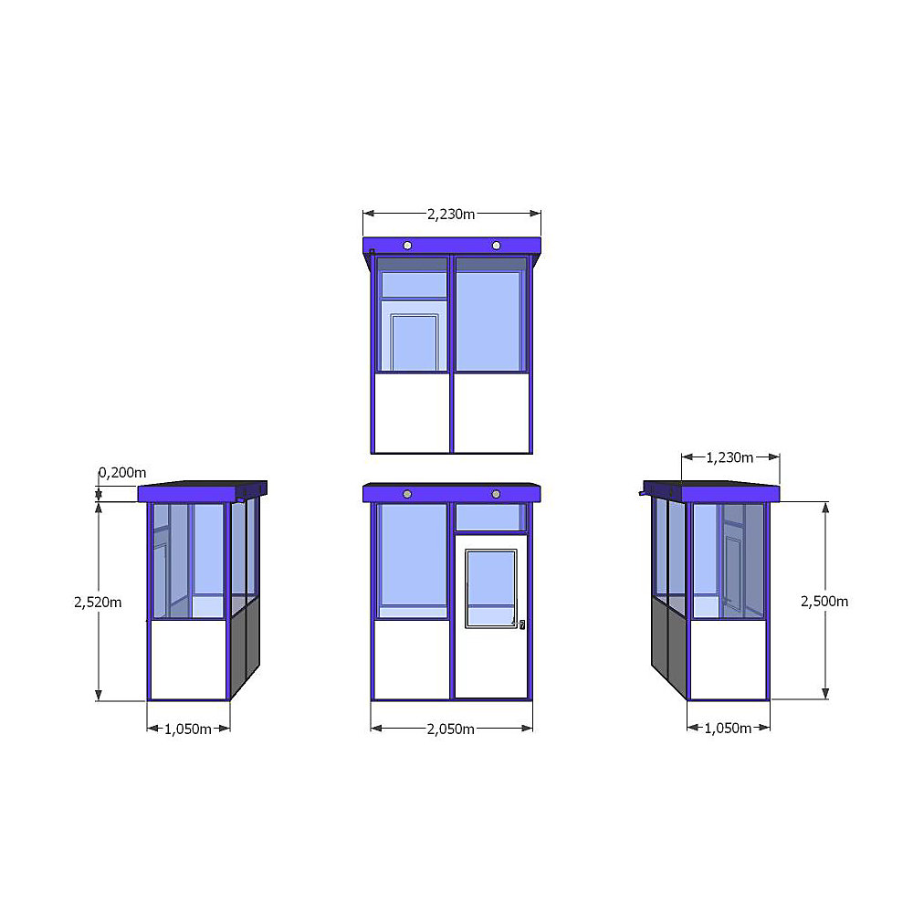 Bureau d'atelier à remplissage des cloisons à angles droits
